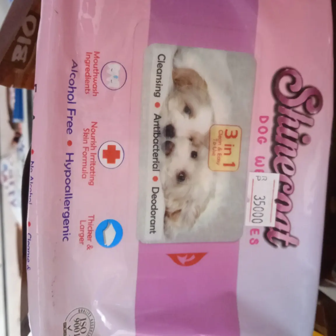 Tisu basah untuk dog pet wet wipe isi 50 lembar