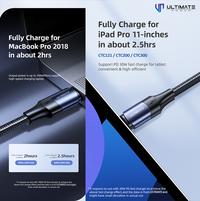 Gambar Ultimate Power Kabel Data Cable PD 100W Type-C to Type C USB-C Super F - 1.2 METER dari Ori aksesoris 1 Kota Administrasi Jakarta Pusat 5 Tokopedia