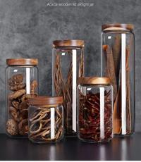 Gambar Toples Tebal Tutup Kayu Akasia - 550ml dari Home Decor Zega Kota Administrasi Jakarta Utara 1 Tokopedia