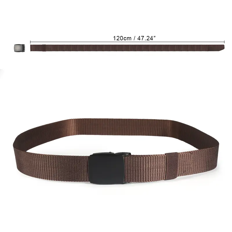 Bitzen Ikat Pinggang Pria Nylon Canvas Sabuk Berkualitas Premium Kulit 3