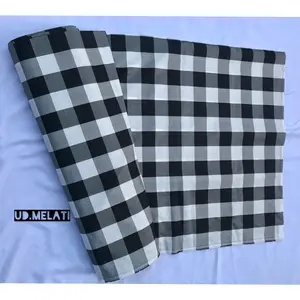 KAIN POLENG BALI KOTAK CATUR LEBAR KAIN 140cm