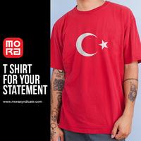 Gambar Baju Kaos Polos Pria Katun Premium Lengan Pendek Bendera Turkey dari Mora Syndicate T-Shirt Kota Bekasi 1 Tokopedia