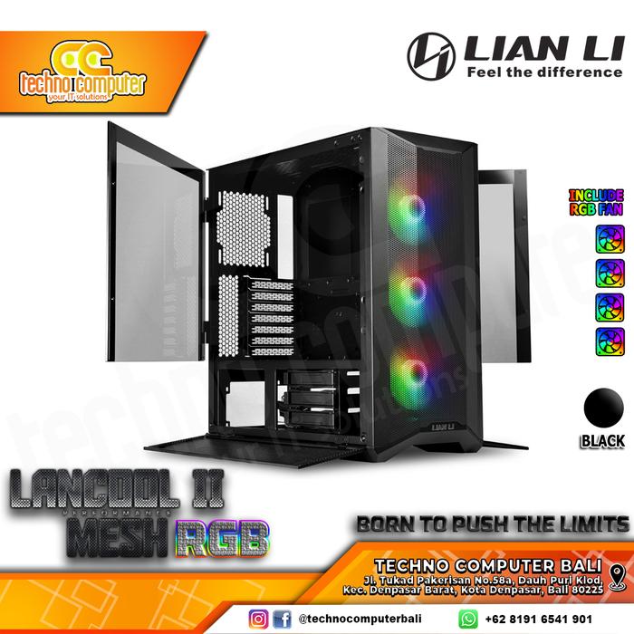 Gambar Lian Li Lancool II Mesh RGB - Free 3pcs 120mm Fan RGB dari Techno Computer Bali Kota Denpasar Tokopedia