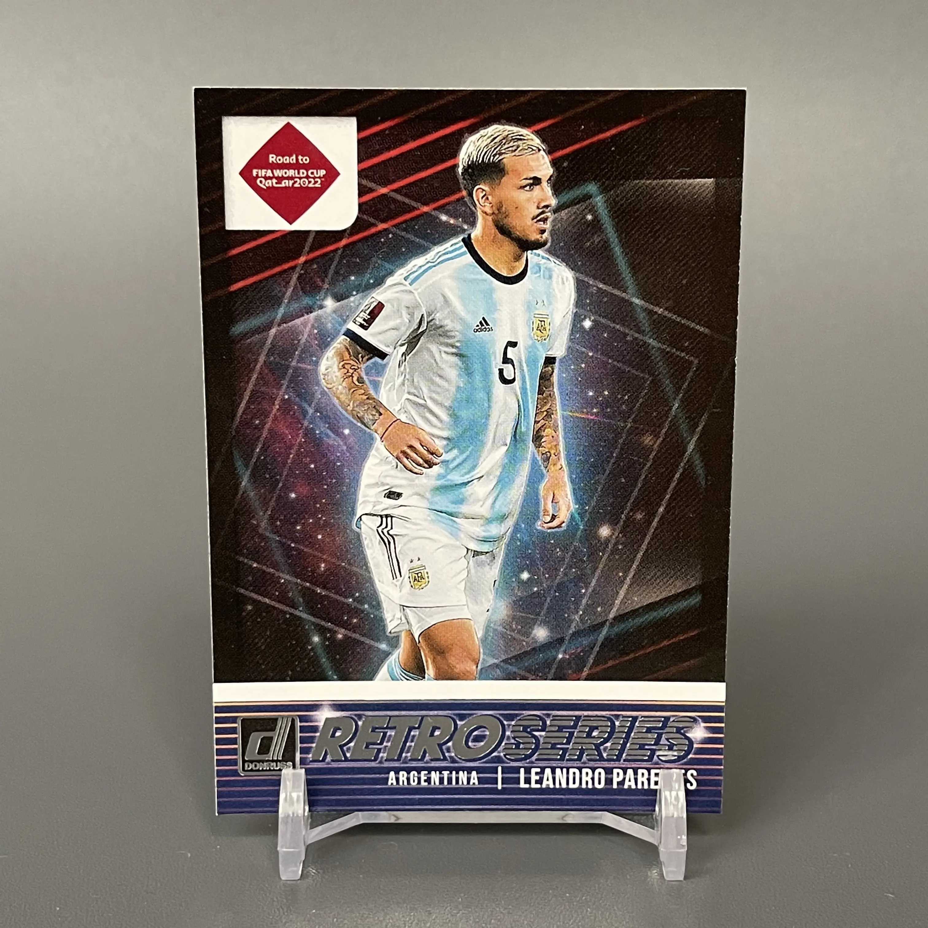 Kartu Bola Panini Donruss 2021 Retro Series Leandro Paredes Argentina