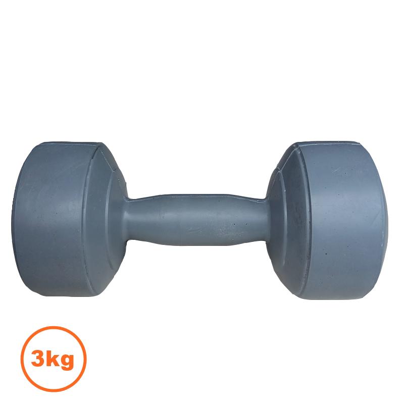 Barbel Dumbel Plastik 3 KG Hercules Abu-Abu - 1pcs 2