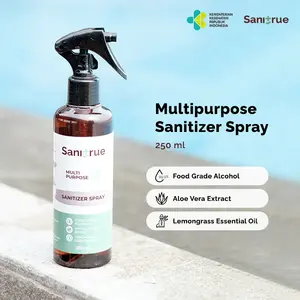 Sanitrue multipurpose hand sanitizer spray 250ml baby safe organik
