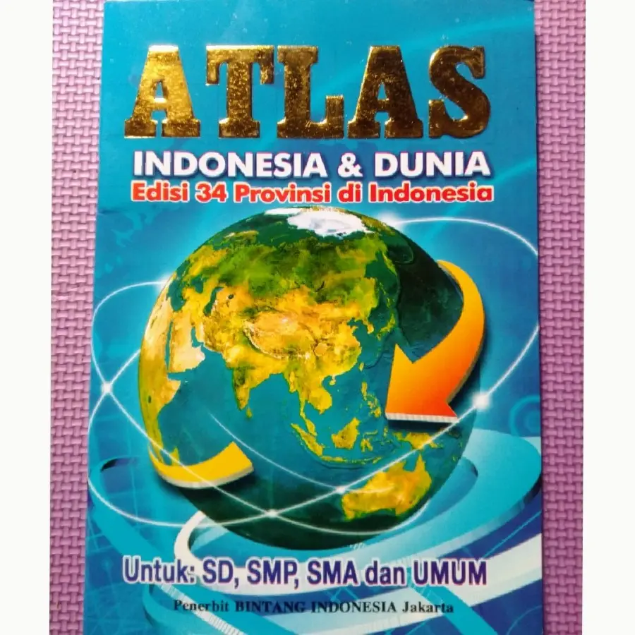 Buku Atlas Dunia ( Ukuran Sedang )