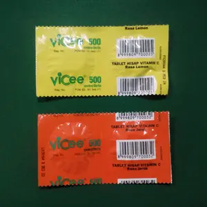 Vitamin C Vicee Rasa Lemon & Jeruk 2 Tablet 500 mg