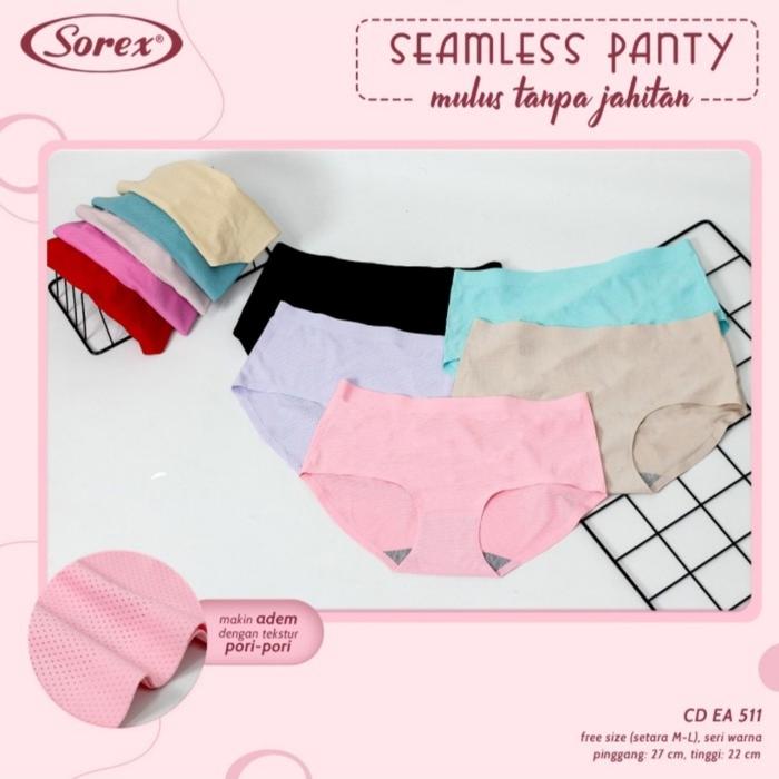 Gambar Celana Dalam wanita tanpa jahitan Sorex EA511 / 511 Seamless panty dari Tintieshopori Kota Medan Tokopedia