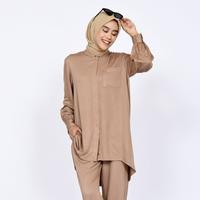 Gambar Tunik Muslim Wanita LE ZAHRA SIGNATURE Tunik Rayon Nisa - grey, M dari LEZAHRASIGNATURE Kota Bandung 2 Tokopedia