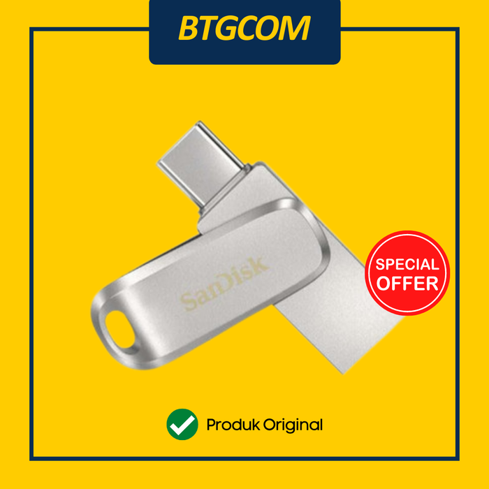 Gambar FLASHDISK OTG USB TYPE-C SANDISK ULTRA DUAL DRIVE GO LUXE 32GB ORI dari btgcom Kota Denpasar Tokopedia
