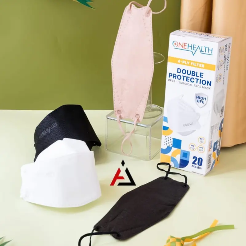 Masker Medis KF94 Onehealth 4 Ply Per Box isi 20 Pcs / Surgical Mask 1