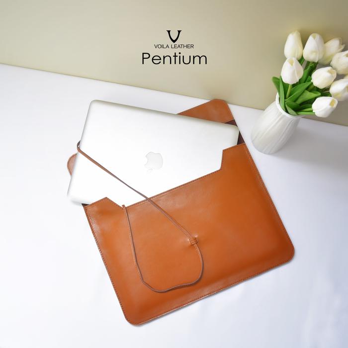 Gambar Sleeve Laptop tablet Kulit Asli Voila Pentium dari Voila Leather Kota Administrasi Jakarta Pusat Tokopedia