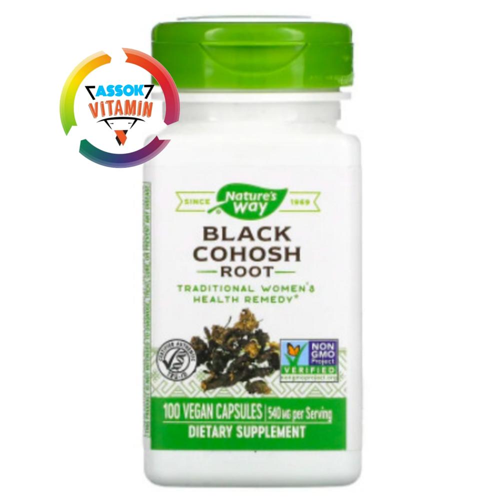 Nature's Way Black Cohosh Root 540 mg 100 Veg Caps Menopause Support