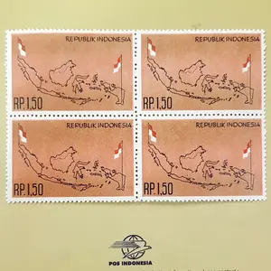 Prangko BENDERA MERAH PUTIH dari SABANG sampai MERAUKE Blok-4