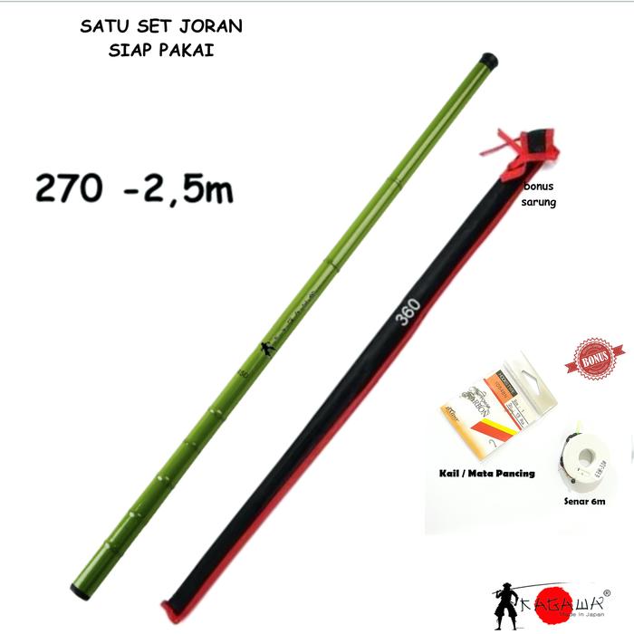 Gambar SET JORAN TEGEK MURAH PANCING KAGAWA WARNA HIJAU BISA LANGSUNG PAKAI dari Kagawa Fishing Kota Administrasi Jakarta Barat 5 Tokopedia