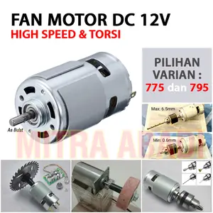 FAN MOTOR DC 12V HIGH SPEED & TORSI