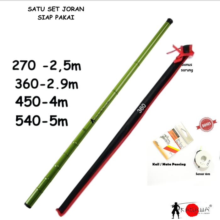 Gambar SET JORAN TEGEK MURAH PANCING KAGAWA WARNA HIJAU BISA LANGSUNG PAKAI dari Kagawa Fishing Kota Administrasi Jakarta Barat Tokopedia