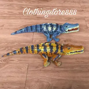 MAINAN BUAYA LAMPU DAN SUARA HEWAN BINATANG MAINAN CROCODILE