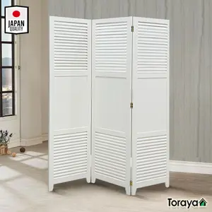 Toraya Partisi Kayu/ Penyekat Ruangan Lipat/ Louvre Screen 3P