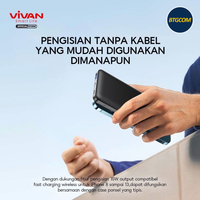 Gambar VIVAN VPB-W11 10000MAH WIRELESS FAST QUICK CHARGING POWERBANK dari btgcom Kota Denpasar 5 Tokopedia