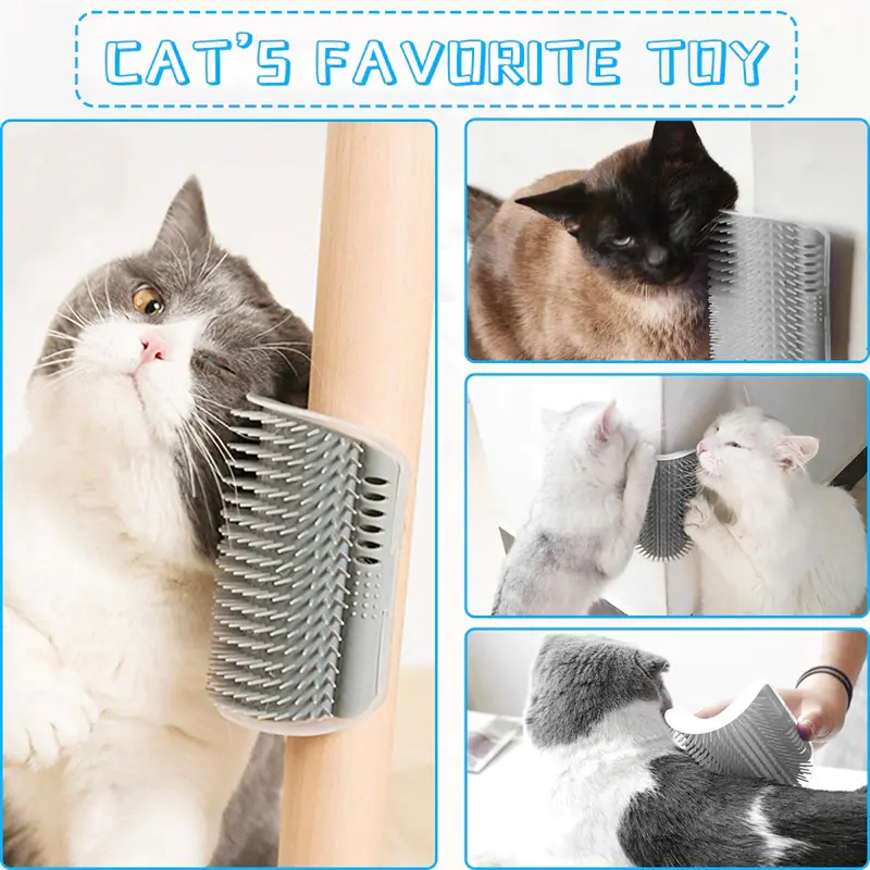 Sikat Sisir Mainan Kucing Cat Corner Self Groomer Tickling Comb