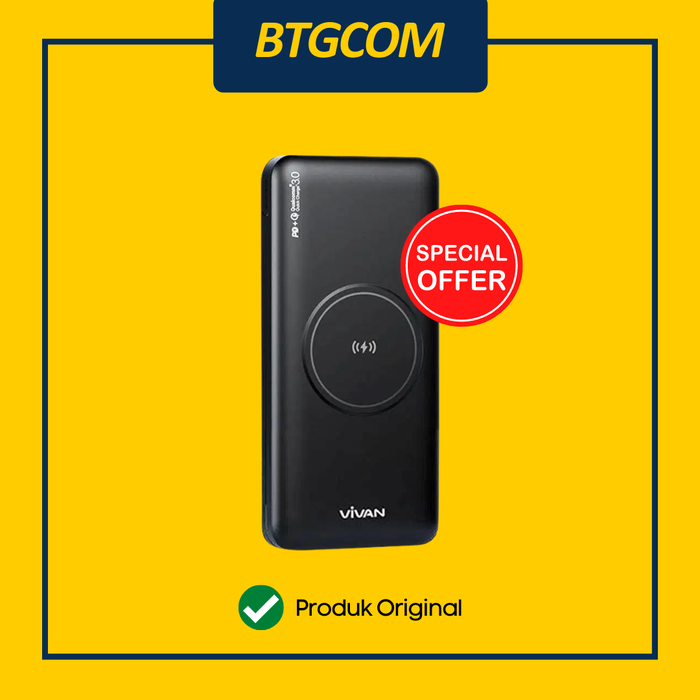 Gambar VIVAN VPB-W11 10000MAH WIRELESS FAST QUICK CHARGING POWERBANK dari btgcom Kota Denpasar Tokopedia