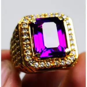 BATU PERMATA AMETHYS KECUBUNG BUNGUR OKTAGON LUSTER BIG