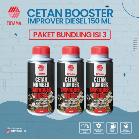 Gambar Paket Bundling isi 3 pcs Cetan Number Toyama Improver Diesel 150ml dari Toyama ID Kab. Bogor Tokopedia