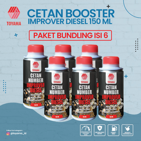 Gambar Paket Bundling isi 6 pcs Cetan Number Toyama Improver Diesel 150ml dari Toyama ID Kab. Bogor Tokopedia