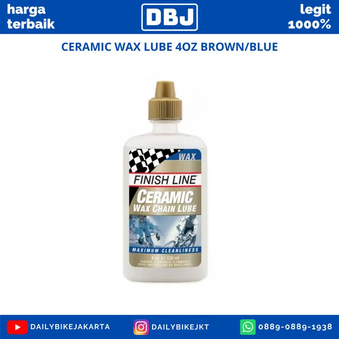 FINISH LINE CERAMIC WAX LUBE BROWN/BLUE 1