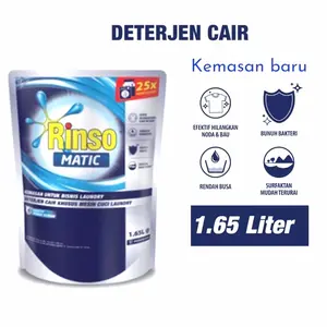 Rinso matic liquid 1,65 L Top and Front