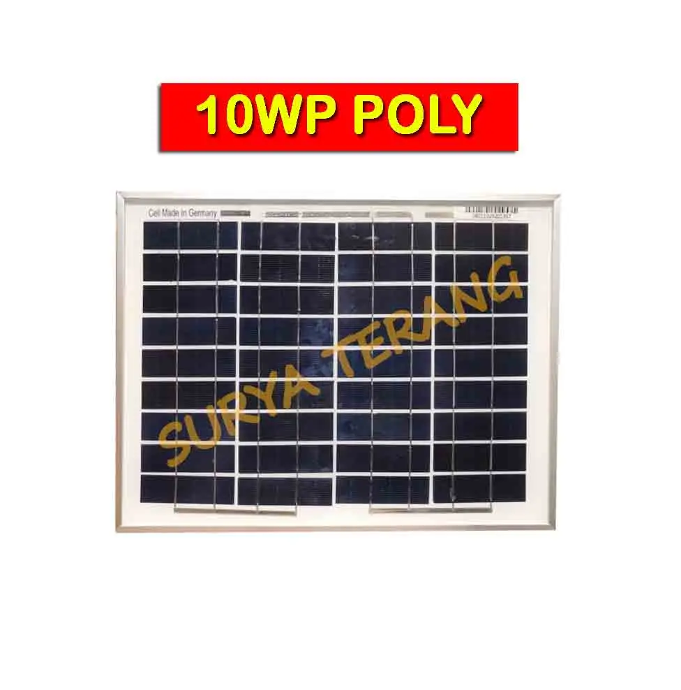 Solar Panel 10Wp/Panel Surya 10Wp/10Watt Polycrsytalline Garansi 1Th