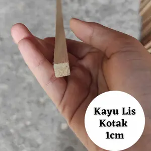 Kayu Lis 1cm - Kayu Lis Kotak 1cm // UKURAN LENGKAP