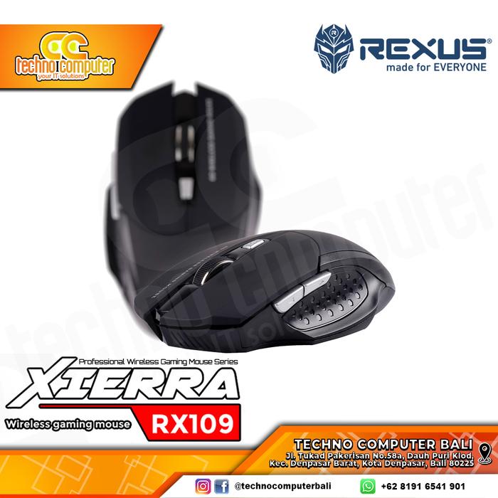 Gambar Rexus Mouse Wireless Gaming Xierra 109 dari Techno Computer Bali Kota Denpasar Tokopedia
