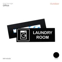 Gambar Sign Laundry Room Akrilik Hitam + Sticker Outdoor - INPI HOUSE dari INPI HOUSE Official Kota Bandung 1 Tokopedia