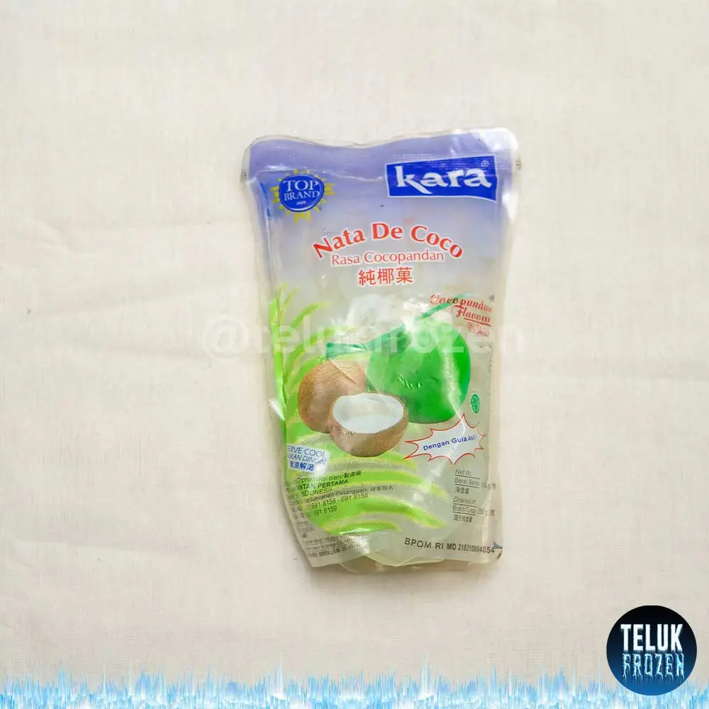 nata de coco rasa cocopandan flavour kara 360gr 360 gram dadu kotak