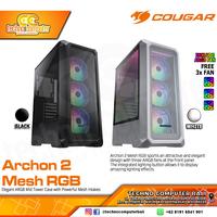 Gambar CASING COUGAR ARCHON 2 MESH RGB - ATX Case Tempered Glass dari Techno Computer Bali Kota Denpasar 1 Tokopedia