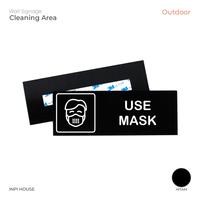 Gambar Sign Use Mask Akrilik + Sticker Tempel Dinding - INPI HOUSE dari INPI HOUSE Official Kota Bandung 1 Tokopedia