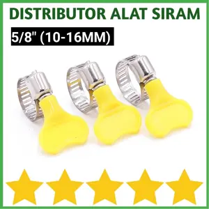 HANDLE CLAMP SELANG 5/8 INCH 10-16 MM STAINLESS STEEL KUPING KLEM 1 2