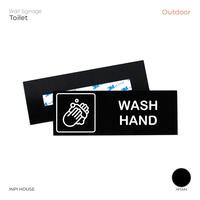 Gambar Sign Wash Hand Akrilik + Sticker Tahan Air - INPI HOUSE dari INPI HOUSE Official Kota Bandung 1 Tokopedia