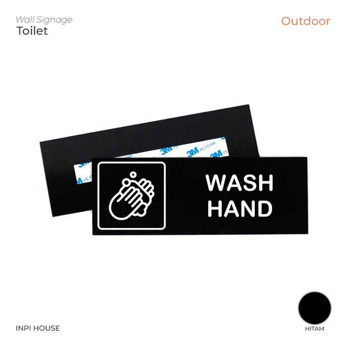 Gambar Sign Wash Hand Akrilik + Sticker Tahan Air - INPI HOUSE dari INPI HOUSE Official Kota Bandung Tokopedia