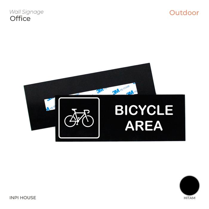 Gambar Sign Bicycle Area Akrilik + Stiker Outdoor - INPI HOUSE dari INPI HOUSE Official Kota Bandung Tokopedia