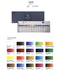 Gambar Shinhan watercolor 7,5 dan 12 ml [13,18,24,30,20 color] - 7.5 ml 13 color dari Lemovita Kab. Tangerang 1 Tokopedia