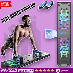 Push up board Stand Papan Alat Bantu Bar LCD Speeds Stand Lipat GYM