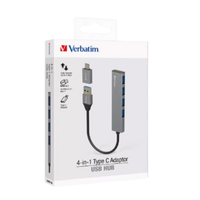 Gambar Verbatim USB Hub 4-in-1 dengan Type C Converter – Hub Multifungsi Port USB 66753 dari MEGATRONIC_NEW Kota Administrasi Jakarta Barat 2 Tokopedia