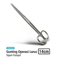 Gambar ONEMED - Gunting Operasi LURUS Tajam Tumpul 14 cm / 18 cm One Med - Tajam-Tumpul, 14cm dari INTI MEDIKA STORE Kota Bandung 5 Tokopedia