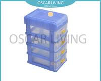 Gambar Shinpo Box Mini 363 Kotak Penyimpanan 4 Susun - Biru - TOKO CABANG dari OSCAR LIVING Kota Administrasi Jakarta Timur 2 Tokopedia