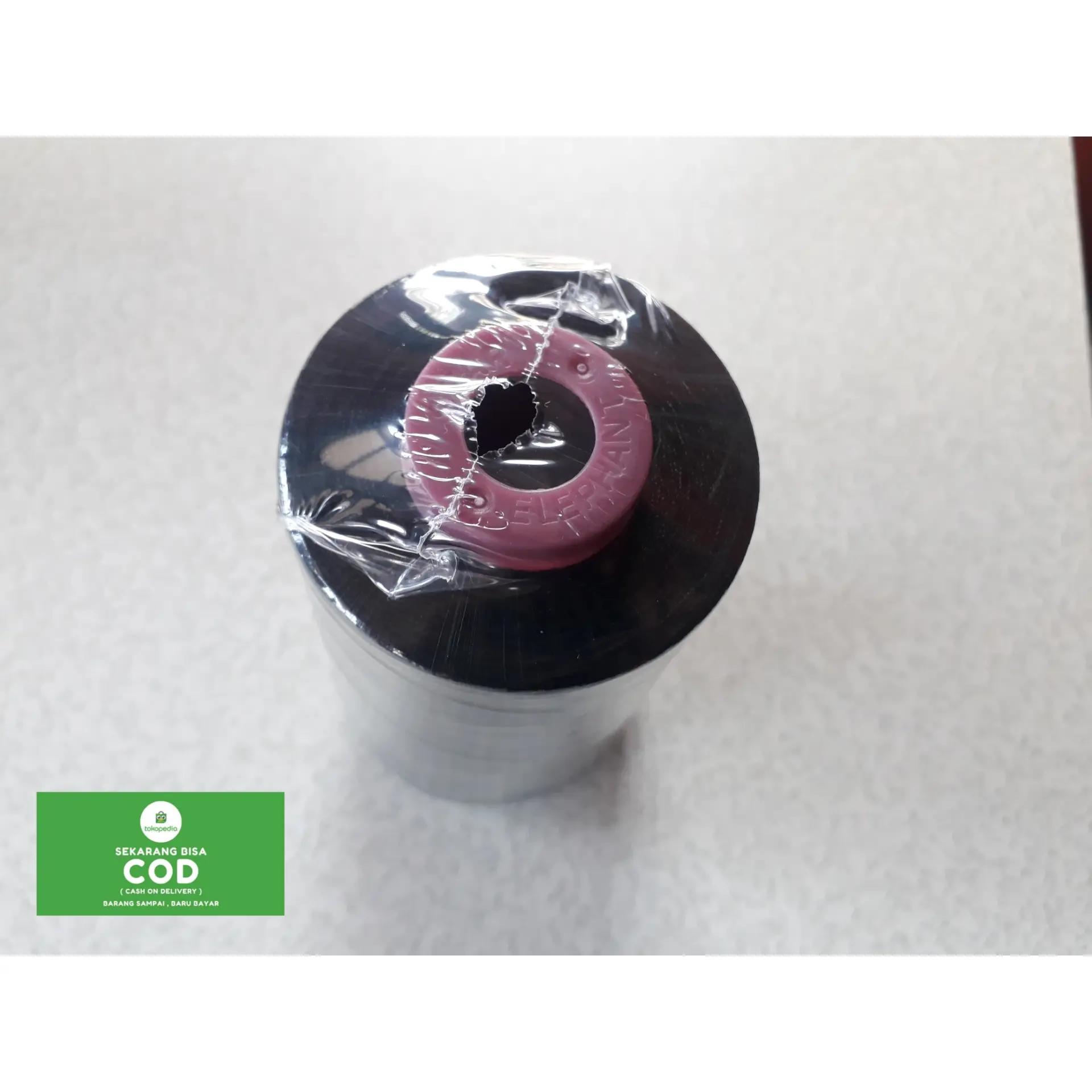 Benang jahit hitam original polyester 5000yard kuat tebal