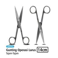 Gambar ONEMED - Gunting Operasi LURUS Tajam Tumpul 14 cm / 18 cm One Med - Tajam-Tumpul, 14cm dari INTI MEDIKA STORE Kota Bandung 2 Tokopedia
